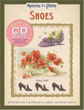 Paperback Shoes: Artwork for Scrapbooks & Fabric-Transfer Crafts [With CDROM] Book