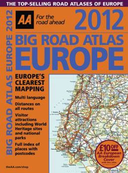 Spiral-bound 2012 Big Road Atlas Europe Book