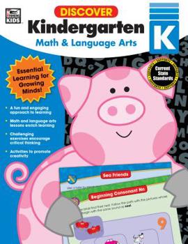 Paperback Discover Kindergarten: Math and Language Arts Book