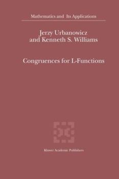 Paperback Congruences for L-Functions Book