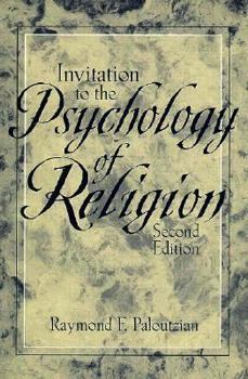 Paperback Invitation to the Psychology of Religion Book