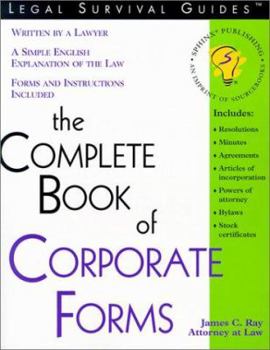 Paperback The Complete Book of Corporate Forms Book
