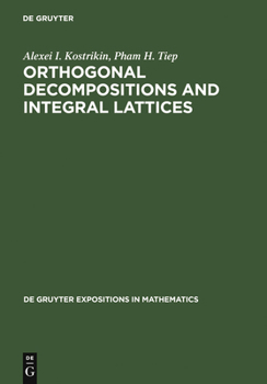 Hardcover Orthogonal Decompositions and Integral Lattices Book