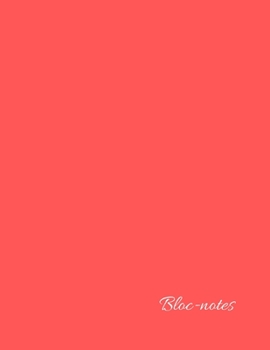 Paperback Bloc-notes: Carnet de notes - 120 pages lign?es - papier blanc - format 21.59 x 27.94 cm [French] Book