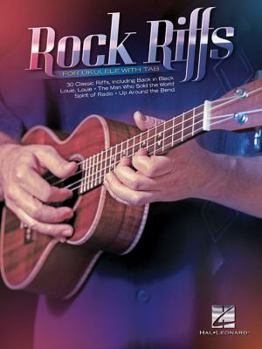 Paperback Rock Riffs: For Ukulele with Tab Book