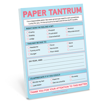 Misc. Paper Tantrum Nifty Note Pad (Pastel Version) Book