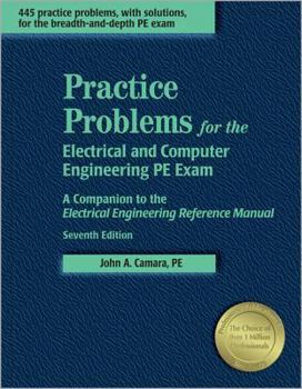 Paperback Practice Problems for the Electrical and Computer Engineering PE Exam: A Comopanion to the Electrical Engineering Reference Manual Book