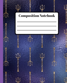 Composition Notebook: Trident themed composition book for home school or college.