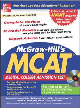 Paperback McGraw-Hill's New MCAT: Medical College Admission Test [With CDROM] Book