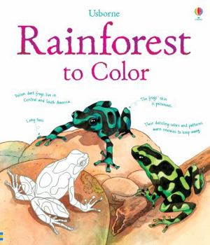 Hardcover Rainforest to Color Book