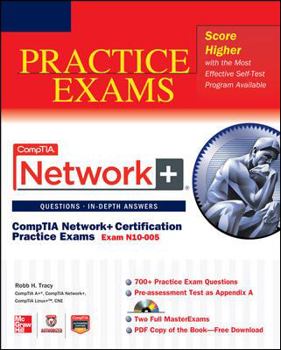 Paperback CompTIA Network+ Certification Practice Exams: (Exam N10-005) [With CDROM] Book