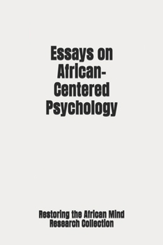 Paperback Essays on African-Centered Psychology Book