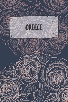 Paperback Greece: Ruled Travel Diary Notebook or Journey Journal - Lined Trip Pocketbook for Men and Women with Lines Book