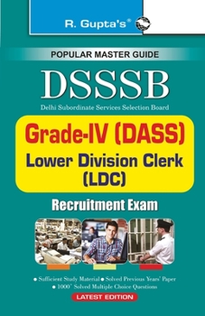 Paperback Dsssb: GradeIV (DASS), Warder, Matron, LDC, Steno etc. Book