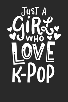 Notebook: K-Pop Music Girl 6x9 Dot Grid 120 Pages
