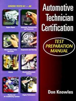 Paperback Automotive Technician S Certification Test Prep Manual Book