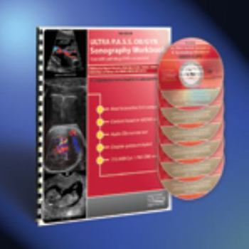 Spiral-bound Ultra P.A.S.S. OB/GYN Sonography Workbook with Audio CDs and DVD Book