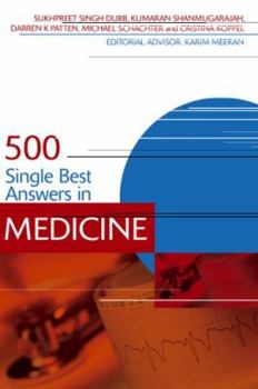 Paperback 500 Single Best Answers in Medicine Book