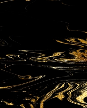 Paperback Black and Gold Marble Composition Notebook - Large Ruled Notebook - 8x10 Lined Notebook (Softcover Journal / Notebook / Diary) Book