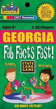 Hardcover Georgia Fab Facts Fast Card Game Book