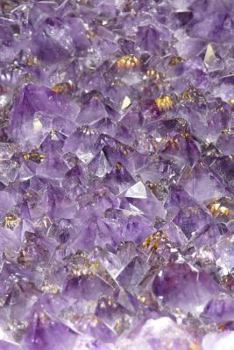 Purple Amethyst Gemstone Journal: 150 Page Lined Notebook/Diar