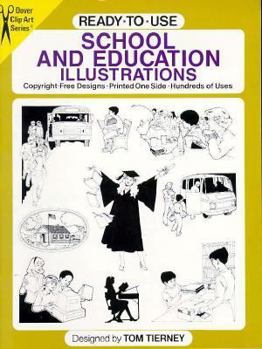 Paperback Ready-to-Use School and Education Illustrations (Dover Clip-Art Series) Book