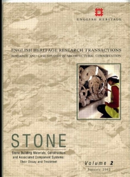 Paperback Stone. Stone Building Materials, Construction and Associated Component Systems: Their Decay and Treatment (English Heritage Research Transactions) Book