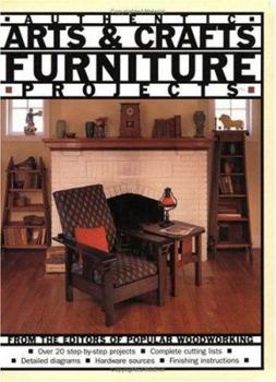 Paperback Authentic Arts & Crafts Furniture Projects Book
