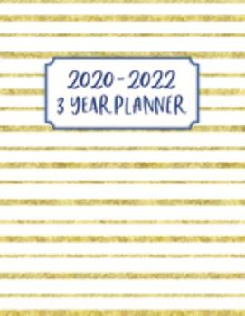 Paperback 3 Year Planner: 3 Year Calendar Planner for January 2020 - December 2022, Includes Contacts + Notes Page, 36 Month Planner, 3 Year Mon Book