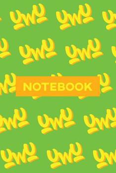 Paperback Notebook: Uwu Cuteness Overload Yellow Orange Typography Meme Book