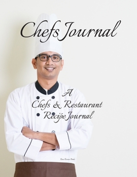 Paperback Chef Recipe Journal: A chefs & restaurant recipe journal great to organize your recipes in this 8.5"x11" 200 pages and index for recipes. M Book