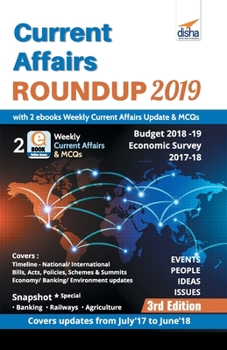 Paperback Current Affairs Roundup 2019 with 2 ebooks - Weekly Current Affairs Update & MCQs. - 2nd Edition Book