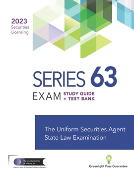 Paperback Series 63 Exam Study Guide 2023+ Test Bank Book