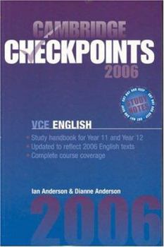 Paperback Cambridge Checkpoints Vce English 2006 Book