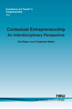 Paperback Contextual Entrepreneurship: An Interdisciplinary Perspective Book