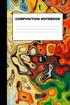 Paperback Composition Notebook: Wide Ruled Journal 6"x9" 120 Pages Book
