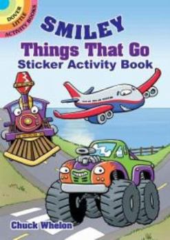 Paperback Smiley Things That Go Sticker Activity Book