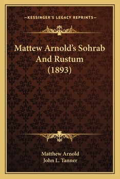 Paperback Mattew Arnold's Sohrab And Rustum (1893) Book