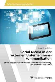 Paperback Social Media in der externen Unternehmens-kommunikation [German] Book