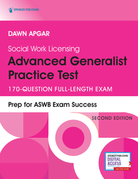 Paperback Social Work Licensing Advanced Generalist Practice Test, Second Edition: 170-Question Full-Length Exam Book