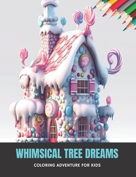 Paperback Whimsical Tree Dreams: Coloring Adventure for Kids, 50 Pages, 8.5 x 11 inches Book