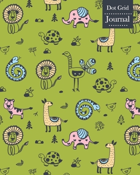 Dot Grid Journal: Notebook Planner with Unique Animals Themed Cover Design