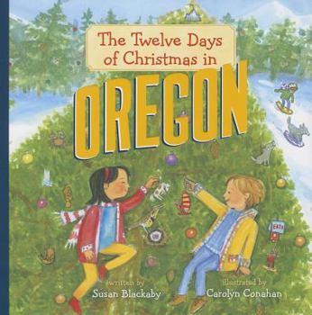 Hardcover The Twelve Days of Christmas in Oregon Book