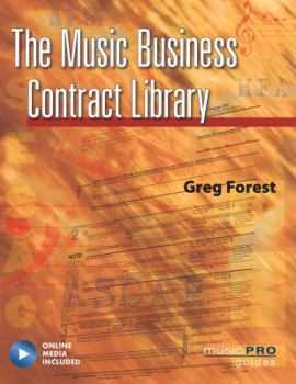 Paperback The Music Business Contract Library [With CD (Audio)] Book