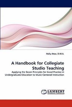 Paperback A Handbook for Collegiate Studio Teaching Book