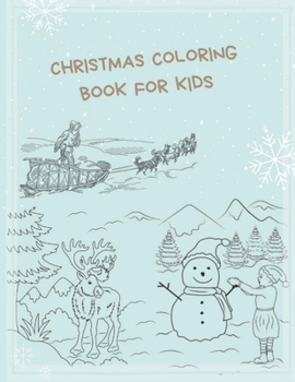 Paperback Christmas Coloring Book For Kids Book