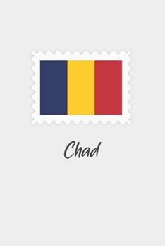 Chad flag minimalist notebook: Country national flag travel journal notebook