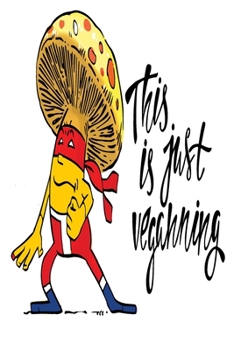 This Is Just Veganning: 6x9 College Ruled Line Paper 150 Pages