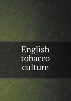 Paperback English tobacco culture Book