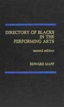 Hardcover Directory of Blacks in the Performing Arts Book